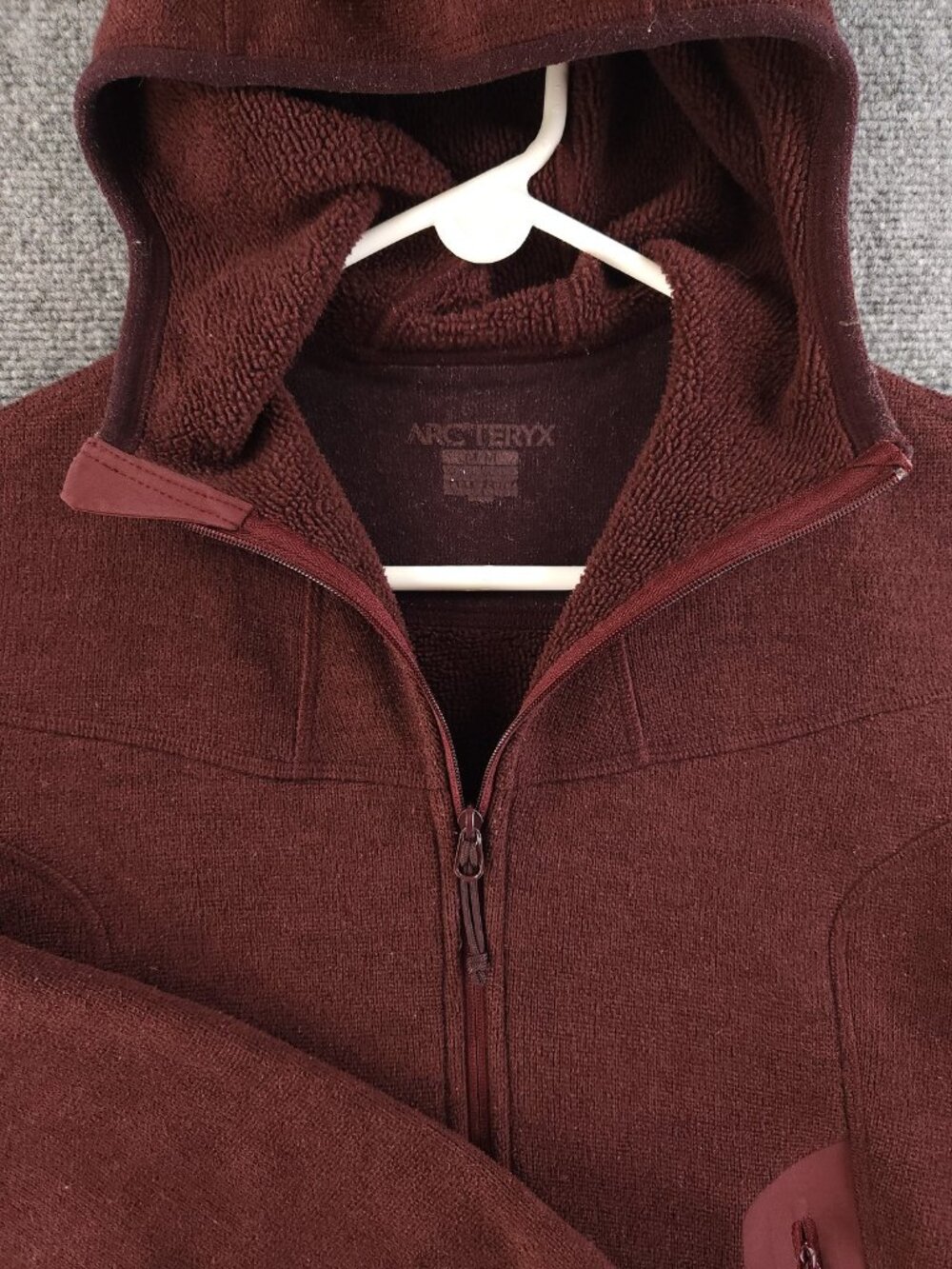 Arc'teryx POLARTEC Fleece Red Medium Logo Jacket Womens Polyester Outdoors - Picture 3 of 16